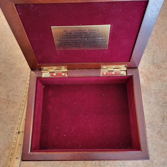 Wooden Box ~ Jewelry ~ Keepsake ~ Casa Colina Golf Course Motif ~ Memento Box - Picture 7 of 16